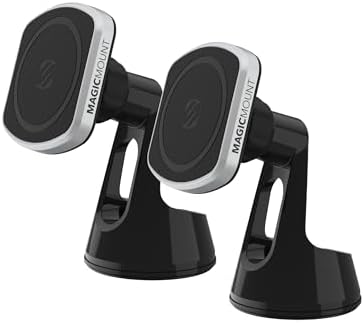 Revolutionize Your Driving Experience with Scosche Magic Mount™ SMSCUP – Adjustable Gooseneck Magnetic Phone Holder for Car, Compatible with i Phone 16-12 Series & Android Devices, Mag Safe Technology, Effortless Hands-Free Navigation, Secure Cup Holder Fit, Effortless Installation