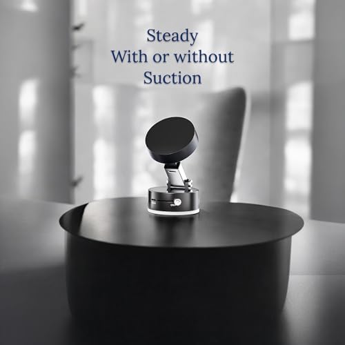 Adjustable Phone Stand with On/Off Switch, 360° Rotation, Fordable and Portable with Multipurpose Phone Holder for Car, Home, Office Available in Black, White, Pink (White) – Enhanced Compatibility and Speed