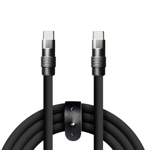 Revolutionary 8.5 FT Samurai Edition USB-C Cable – Ultra-Durable Black Chubby Design for 240 W Fast Charging, Perfectly Compatible with i Phone 16/15, i Pad, Mac Book & Galaxy Series, Stylish Silicone Build for Everyday Reliability and Optimal Performance