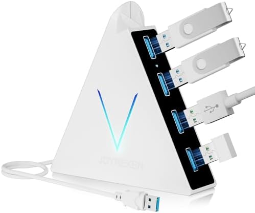 Elevate Your Connectivity with the Stylish Pink USB C Hub – 4 USB 3.0 Ports and 2 FT Extension Cables for Seamless Integration with i Pad Pro, Mac Book Pro, Surface & More – Ultimate Performance Meets Chic Design!
