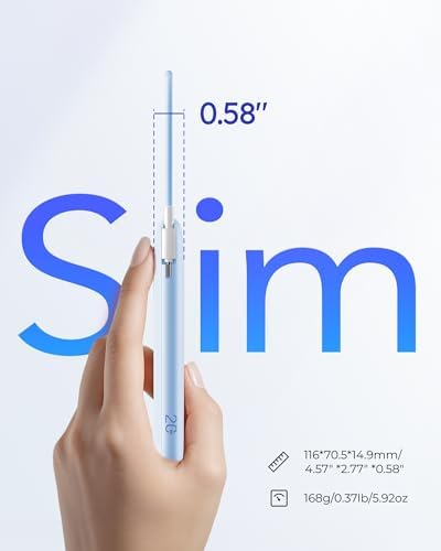 Slim Pink Portable Charger 10000 m Ah – USB-C Power Bank with Built-in Cable & LED Display for Fast Charging – Travel-Friendly Battery Pack Compatible with i Phone 16, 15, Samsung S24, S23 – Ultimate Convenience & Style