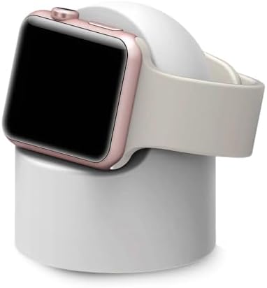 Stylish Cartoon Silicone Apple Watch Charging Dock – Enhanced Nightstand Compatibility for All Series Ultra/8/SE2/7/6/5/4/3/2/1 – Fast-Charging Solution with Tidy Cable Management for Personalized Décor and Elevated Viewing Experience