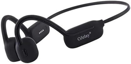 OJelay Bone Conduction Wireless Headphones – IPX8 Waterproof Sport Earbuds with 32 GB Internal Music Player, Bluetooth 5.3 Connectivity for Enhanced Compatibility, Open-Ear Design Perfect for Swimming and Running – Ultimate Comfort and Safety for Active Lifestyles