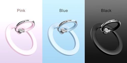 Tron Magnetic Ring Holder: Ultimate Mag Safe Grip for i Phone 16, 15 Pro, 14 Plus, 13, 12 Pro Max – One-Handed Convenience with Robust Magnetic Security – Sleek Black Design for Everyday Use – Lightweight & Effortless Installation for On-the-Go Lifestyle – Durable Smartphone Accessory for Enhanced Usability
