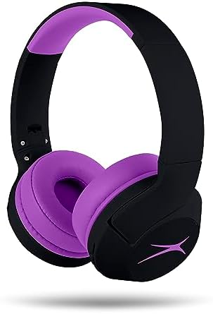 Altec Lansing Kid-Safe Wireless Headphones – Active Noise Cancellation for Children Aged 7+, 85 d B Volume Limiting, 15-Hour Battery Life, Ergonomic Foldable Design for Ultimate Comfort and Safety in Music, Movies, and Gaming