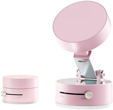 Adjustable Phone Stand with On/Off Switch, 360° Rotation, Fordable and Portable with Multipurpose Phone Holder for Car, Home, Office Available in Black, White, Pink (White) – Enhanced Compatibility and Speed