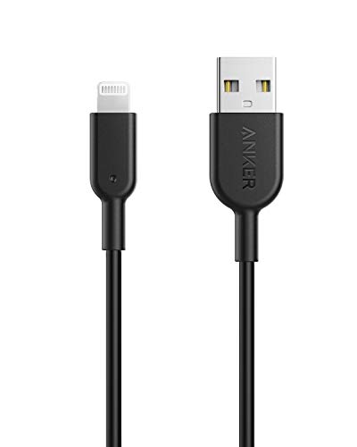 Powerline II Lightning Cable by Anker – MFi Certified 3 FT USB Charging & Sync Cord for i Phone 11, SE, Xs, XR, and More – Durable, High-Speed Data Transfer, Tangle-Free Design for Everyday Convenience and Travel
