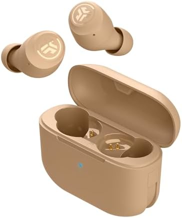 JLab Go Air Tones+ True Wireless Earbuds – Ultimate Bluetooth Audio Experience with 32+ Hours Playtime, Effortless Auto Pairing, Customizable EQ3 Sound Profiles, and Touch Control Functionality in Chic Earthtone Design – Ideal for Active Lifestyles and All-Day Wear Comfort