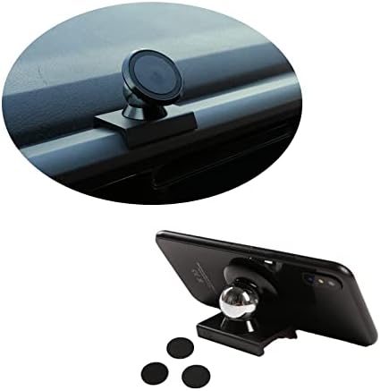 Magnetic Suction Car Phone Mount for Tacoma 2016-2022 – Hands-Free Dashboard & Vent Holder with Retractable Stand for Ultimate Accessibility and Safety in Black – Perfect Fit for Navigation and Calls