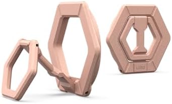 URBAN ARMOR GEAR UAG Magnetic Phone Ring Stand | Sleek Black Design for i Phone 16/15 & Galaxy S25/S24 | Mag Safe-Compatible 360° Adjustable Kickstand | Enhanced Security with Removable Metal Grip | Ultimate Convenience for Hands-Free Use and Stylish Protection