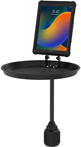 Transform Your Drive with the CTA Adjustable Vehicle Cup Holder Mount – VESA-Compatible Magnetic Tablet Holder with Splash-Proof Enclosure and Integrated Tray for 70 mm to 100 mm Cup Holders – Ultimate Convenience and Safety for On-the-Go Entertainment and Navigation