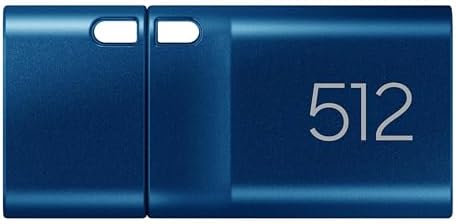 Samsung 512 GB USB 3.2 Type-C Flash Drive – Ultra-Fast 400 MB/s Data Transfer, Durable and Portable External Storage for Computers & Mobile Devices, MUF-512 DA4/AM – Perfect for Professionals and Students in 2024