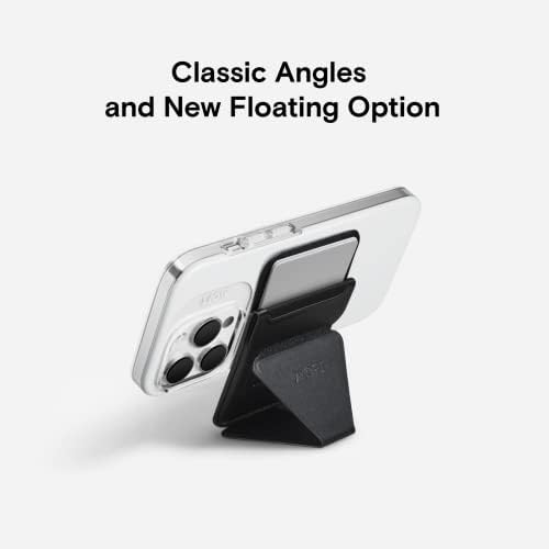 MOFT MagSafe Wallet Stand for iPhone 16/15/14/13/12 Series MagSafe Compatible Phone Stand with 3 Viewing Angles (Cool Gray) – Enhanced Compatibility and Speed