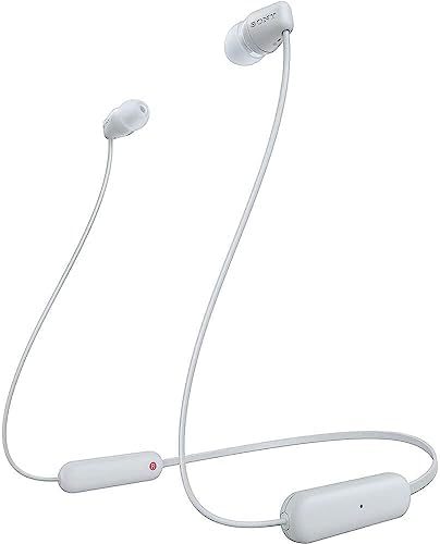 Sony WI-C100 Wireless In-Ear Bluetooth Headphones – Exceptional Audio Clarity with Quick Charge Technology, IPX4 Water Resistance & Integrated Microphone for Seamless Hands-Free Communication – Perfect for Daily Commutes, Fitness Activities & Versatile Use