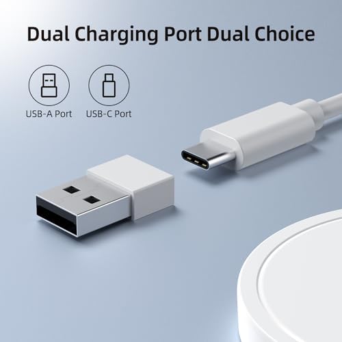 Magnetic Fast Wireless Charger Pad for i Phone 16/15/14/13/12 – 15 W Max Power, Sleek Purple Design, USB-A Compatibility for Effortless Charging Solutions