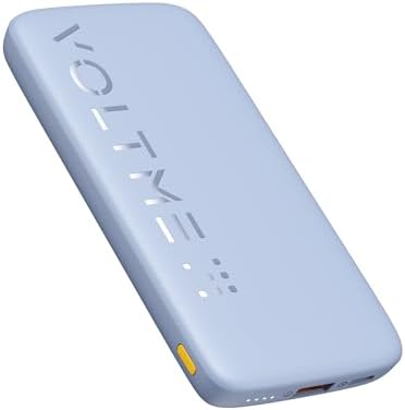 VOLTME Ultra-Slim 10,000 m Ah Portable Power Bank – High-Speed USB-C Charger for i Phone 15/14/13, Samsung S22, i Pad Pro & More – Dual Output, Lightweight Design (0.61″ Thick) for Travel, Camping & Everyday Use – Smart Safety Features for Overload & Overheating Protection
