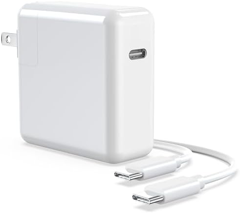 EDRF 61 W USB-C Fast Charger for Mac Book Pro & Air – High-Efficiency Power Adapter with Type-C Cable for 12/13/14-Inch Models – Compact & Lightweight Design for Professionals and Students – Safe Charging with Overheat Protection
