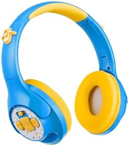 Ms. Rachel’s Kids Bluetooth Headphones – Fun and Safe Toddler Headset with Built-in Music for Instant Entertainment – USB-C Rechargeable Design for Quick Power-Ups and Volume Limiting Feature for Ear Safety