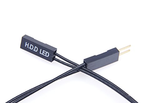 Premium 22 AWG Motherboard Extension Cable Set with Gold-Plated Plugs – 11-Inch High-Performance Cables for Enhanced PC Connectivity, Featuring Six Essential Connectors: Power, LED, HDD LED, Power SW, Reset SW, and HD Audio – Ideal for Streamlined Cable Management and Superior Signal Integrity in Any Computer Build