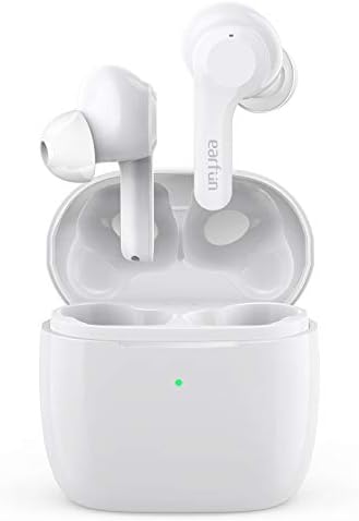 Elevate Your Audio Journey with Ear Fun Air True Wireless Earbuds – Bluetooth 5.0 Technology, 4 Microphones for Crystal-Clear Calls, IPX7 Waterproof Sweatshield for Active Lifestyles, Volume Control for Custom Sound, Fast USB-C & Wireless Charging, Deep Bass Sound Experience, 35 Hours of Playtime in Sleek White – Perfect for Music Lovers & Fitness Enthusiasts