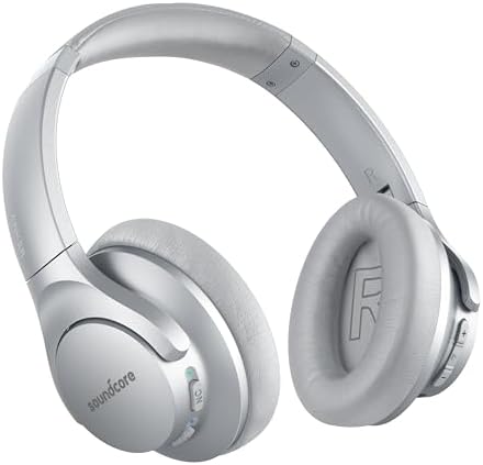 Anker Soundcore Life Q20 Wireless Over-Ear Headphones – Superior Hybrid Active Noise Cancellation, 70-Hour Battery Life, Premium Hi-Res Audio with Enhanced Deep Bass, Luxurious Comfort with Memory Foam Ear Cushions, Perfect for Travel and Office Environments, Quick USB-C Charging for Nonstop Audio Enjoyment
