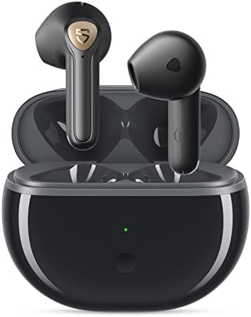 Experience Next-Level Sound with Sound PEATS Air3 Deluxe HS True Wireless Earbuds – Advanced Bluetooth 5.3 Technology, 14.2 mm High-Resolution Drivers, and 4 Microphone Noise Cancellation for Superior Call Clarity – IPX4 Waterproof Design for Active Lifestyles – Enjoy Up to 20 Hours of Uninterrupted Playback – The Ultimate Choice for Music Enthusiasts and Fitness Buffs