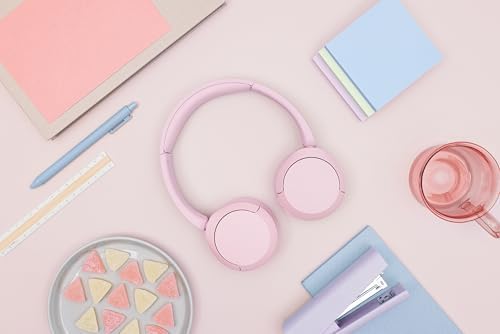 Sony WH-CH520 Bluetooth On-Ear Headphones – Superior 50-Hour Battery Life with Rapid Charge Technology for Endless Listening, Ultra-Lightweight with Comfortable Fit, Integrated Hands-Free Mic for Calls – Premium Audio Performance for Music and Meetings