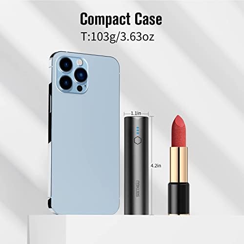 S03 Dual 5,000 m Ah Portable Charger – Fast Charging Power Bank for i Phone 15 Series & Android Devices – Compact USB-C Power Bank with Dual Output for On-the-Go Convenience – Enhanced Speed & Compatibility for Busy Lifestyles