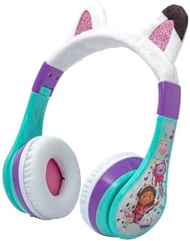 Gabby’s Dollhouse Wireless Headphones for Kids – Stylish Bluetooth Over-Ear Headset with Built-In Microphone, Perfect for School, Home, and Travel – Ultimate Comfort and Durability for Young Audiophiles with Versatile Connectivity Options and Engaging Design