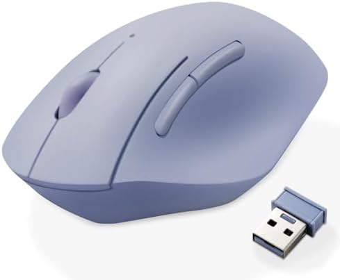 Elevate Your Productivity with the ELECOM Wireless Ergonomic Mouse – Silent Click, 2000 DPI Precision, 20-Month Battery Life, and Stylish White Design for PCs, Macs, and Laptops – Perfect for Home or Office Use