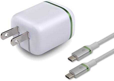 AT&T 40 W USB-C Fast Charging Wall Adapter – Ultimate Travel Companion with Foldable Prongs for i Phone, i Pad, Samsung Galaxy, Google Pixel & More – Universal Compatibility for Rapid Power Delivery Anytime, Anywhere