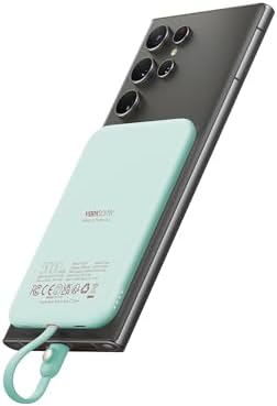 VEEKTOMX 5000 m Ah Ultra-Slim Portable Charger – Lightweight Power Bank with USB-C Cable, Stylish Pink Power Bank for i Phone 15/Plus/Pro/Pro Max & Android – Fast Charging, Ideal for On-the-Go Convenience and Daily Use
