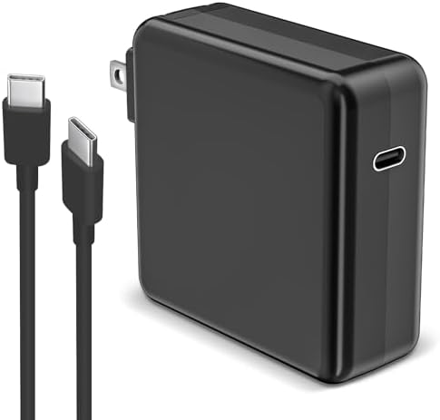 High-Speed 67 W USB-C Charger for Mac Book Pro & Air – Compatible with 13/14 Inch Models, Includes 6.6 ft USB-C Cable for Rapid Charging and Data Transfer – Versatile Power Adapter for 12 Inch Mac Book and All USB-C Devices – Enhanced Safety Features & Smart Charging Technology for Optimal Performance