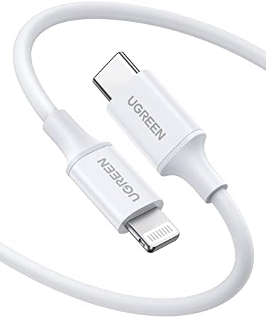 UGREEN 6 FT USB C to Lightning Cable – MFi Certified Fast Charging Cord for i Phone 14/13/12/11 & i Pad – Enhanced Durability & PD Power Delivery for Seamless Connectivity – Ideal for Mac Book & Air Pods Pro Users