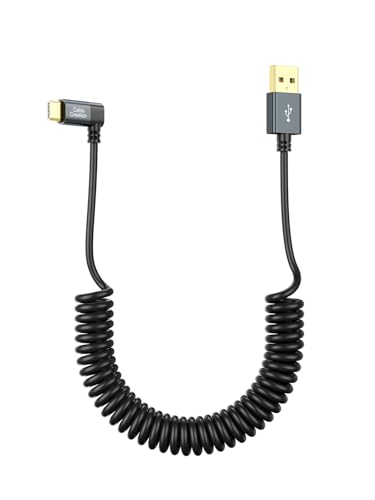 Revolutionize Your Charging Experience with the Cable Creation 5 ft Retractable USB-C Coiled Cable – Fast 3 A Charging for Android Auto, Apple Car Play, i Phone 15/16, and More – Durable, Tangle-Free Design for Effortless Data Sync and Seamless Connectivity Across All Type C Devices