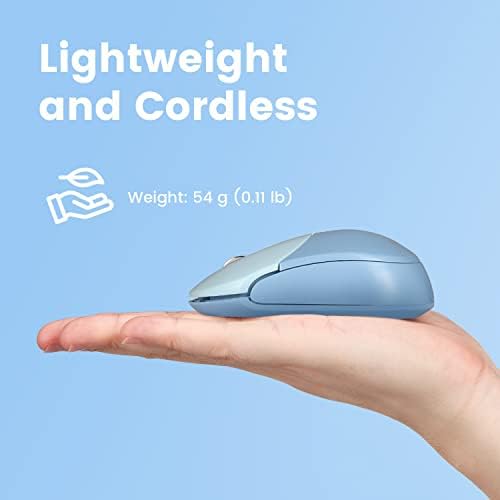 Elevate Your Productivity with the Perixx PERIMICE-802 PP Wireless Bluetooth Mouse – Sleek Purple Design for Windows, i OS & Android Devices – Ergonomic Comfort and High Precision Tracking for On-the-Go Professionals