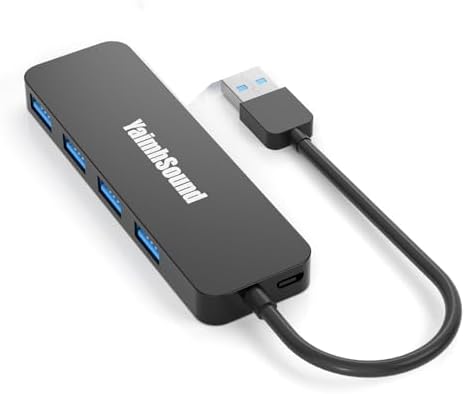 Chic Pink USB to USB-C Hub Adapter – Yaimh Sound 3.0 Multi-Port for Seamless Device Connectivity – Perfect for PC, Mac Book, and More – Experience High-Speed Data Transfer for Flash Drives, Keyboards, Mice, Cameras, and Gaming Gear – Enhance Your Productivity and Style