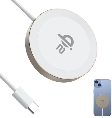 Minthouz Qi2 Magnetic Wireless Charger – 15 W Fast Charging for i Phone 16/15/14/13/12 Series & Air Pods, Sleek Magnetic Charging Pad for Qi-Enabled Devices, Effortless Power Boosts & Streamlined Design, Perfect for Home & Travel, No Adapter Required, Modern Black Finish