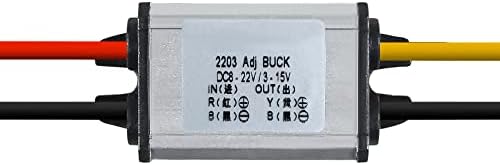 Advanced Waterproof DC Step-Down Converter Module – Seamlessly Converts 8-40 V Input to 3-24 V Output for Reliable 3 A Power Supply in Automotive Applications – Exceptional Voltage Regulation for Optimal Performance of Car and Truck Accessories