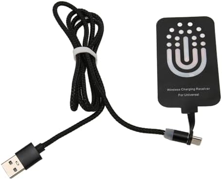 Ultra-Slim Type C Magnetic Charging Receiver – Dual-Function Fast Charging Patch with Versatile Methods & Overcurrent Protection for Small Devices – Optimal Compatibility & Enhanced Performance