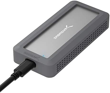 SABRENT Rocket RGB USB-C 20 Gbps M.2 SATA/NVMe SSD Enclosure – Special Edition for Maximum Speed and Versatile Compatibility – Elevate Your Data Transfer Experience with Stunning RGB Design and Durable Aluminum Build