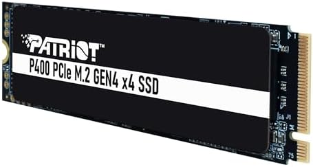 Patriot Memory P400 Lite 500 GB M.2 PCIe Gen 4 SSD – Ultimate High-Speed NVMe Storage for Gaming and Content Creation – Reliable Performance with Enhanced Thermal Management and 3-Year Warranty – Upgrade Your System Now!