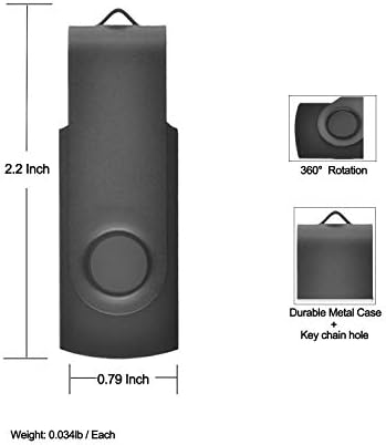 Maximize Your Storage Potential with the JBOS 10-Pack of 4 GB USB Flash Drives – Durable Swivel Design, Enhanced USB 2.0 Compatibility, Ideal for Documents & Multimedia, Sleek Black Finish with Label Sheets for Organization, Perfect for Students and Professionals