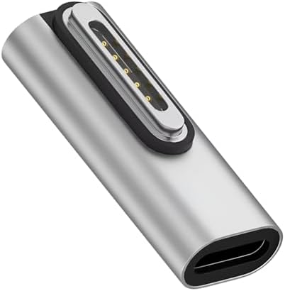140W PD Quick Charge USB C to Magnetic 3 Adapter, Type-C to Mags 3 Converter with LED Indicator Light for MacBook Pro 2024/2023/2021 (M1/M2/M3, 14/16″), MacBook Air (M2/M3), Silver – Enhanced Compatibility and Speed