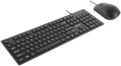Lenovo 300 USB Wired Keyboard – Ergonomic Full-Size Design with Adjustable Tilt for Ultimate Comfort, Spill-Resistant & Compatible with Windows 7/8/10 – Enhance Your Typing Experience with Reliable Performance and Sleek Black Finish