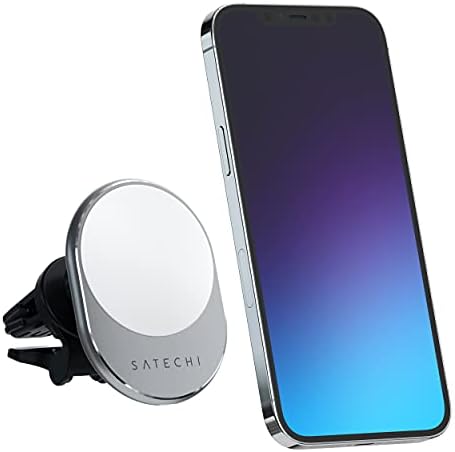 Satechi Magnetic Wireless Car Charger for i Phone – Qi 7.5 W Air Vent Mount for i Phone 16 & 15 Series – Effortless Fast Charging and Hands-Free Navigation Accessory for Ultimate Driving Convenience