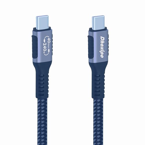 USB 4 Thunderbolt 4 Cable – 5 FT, High-Speed 40 Gbps Data Transfer, 240 W Power Delivery, 8 K Video Output Support for Ultimate Performance, Compatible with USB-C and Thunderbolt Devices – Ideal for Laptops, Monitors, and Docking Stations