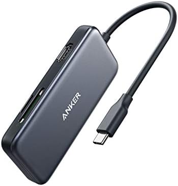 Anker 5-in-1 USB C Hub – Ultimate Power Adapter with 4 K HDMI, Dual USB 3.0 Ports, SD & micro SD Card Readers for Seamless Connectivity on Mac Book Pro, i Pad Pro, Pixelbook & More – Enhance Your Digital Experience with High-Speed Transfers and Stunning Displays