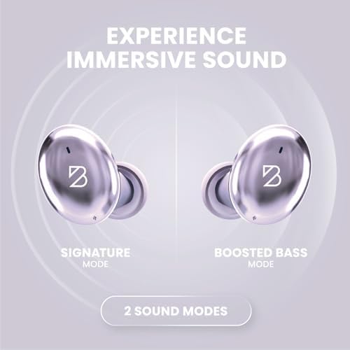 Back Bay Audio Tempo 30 Wireless Earbuds for Smaller Ears – Award-Winning Sound in Sweatproof Design, Ultra-Comfortable Bluetooth Earbuds for Women, Purple Finish with Long Battery Life and Enhanced Compatibility for Daily Use
