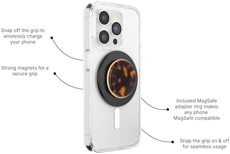 Mag Safe Pop Grip by Pop Sockets – Innovative Magnetic Phone Stand with Customizable Swappable Design for i Phone Cases, Secure Grip for Enhanced Control, Versatile Hands-Free Kickstand for Effortless Viewing, Wireless Charging Compatibility – Scales Theme for Ultimate Personalization and Style